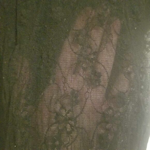 LagenLook Alembika Yellow Gray Asymmetric Tank Dress Free Black Top Womens Sz S - Picture 9 of 16